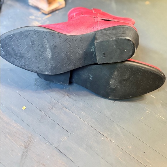 Franco Sarto Western Burgendy Booties - Picture 5 of 7